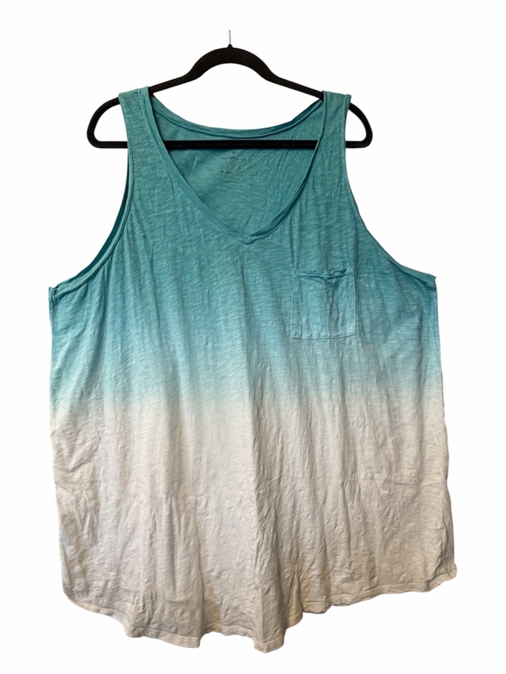 Torrid 4X Teal Gradient Scoop Neck Tank
